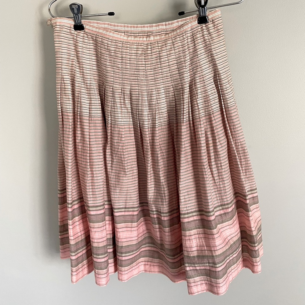 Jon pink striped skirt size 4